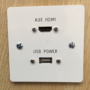 Auxiliiary HDMI and USB ports