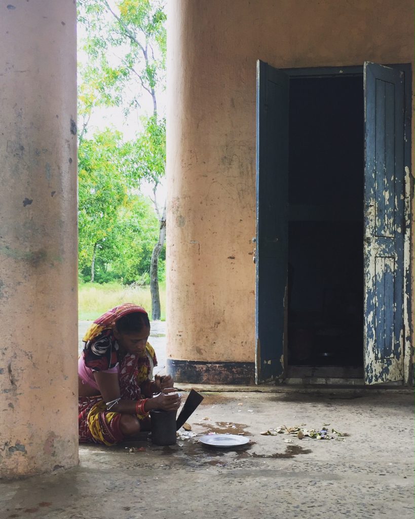 Woman preparing food