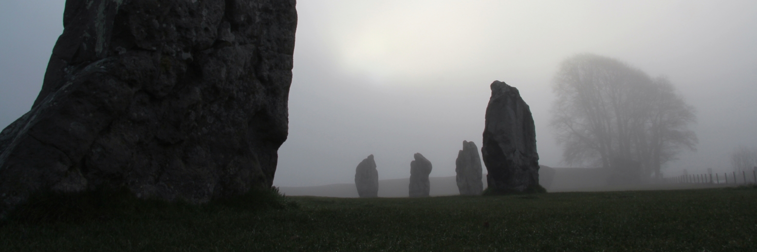 Photo of Standing stones or megaliths in a Line at Avebury