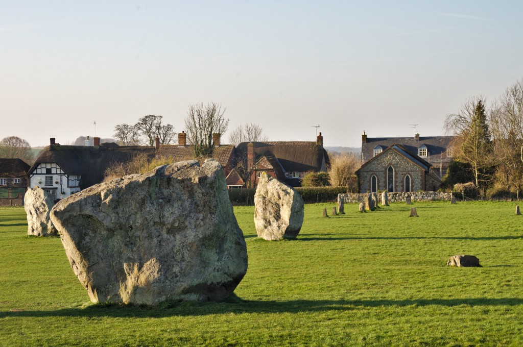 Photo of Standing stones, also known as megaliths, at Avebury henge (Wiltshire, United Kingdom)