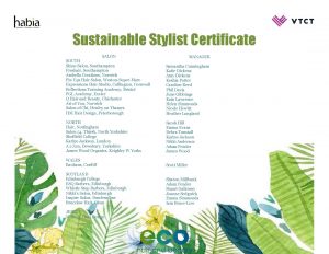 List of Sustainable Salons