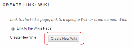 Create New Wiki