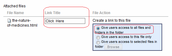 Link title and permissions