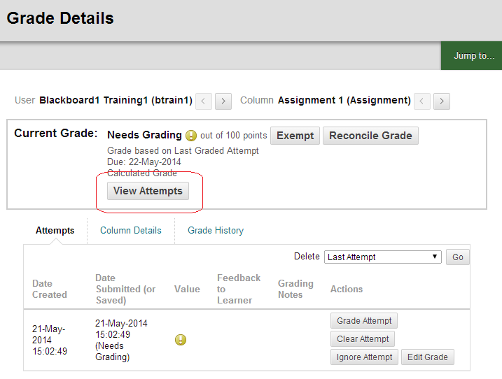 Grade Details