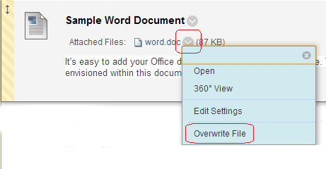 Overwriting a file