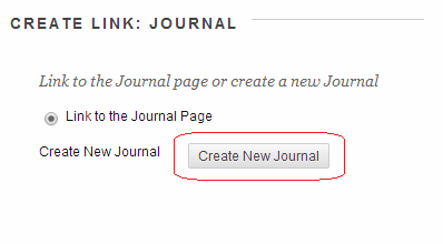 Create New Journals