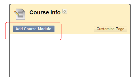 Adding Course Modules