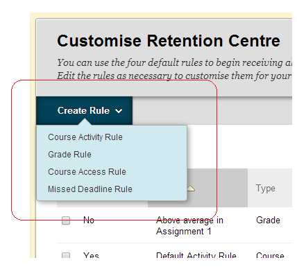 Creating a new rule