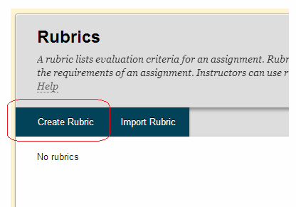 Create Rubric