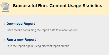 Statistics Report