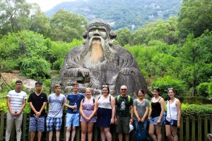 Laozi & friends before climbing the mountain.