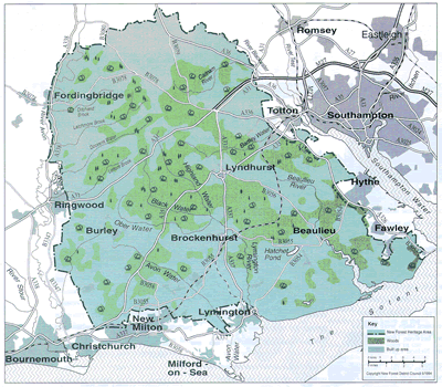 Figure 2: Map of the New Forest