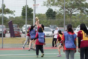 Our defenders thwarting a shot in our first match. Photo credits: Sean Ng (Ocrux Studios)