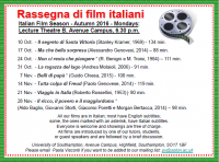 Italian Film Programme - Autumn 2016