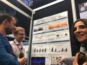 Elena Pipi presenting a poster on retinal inflammation at the #BSI NVVI2016