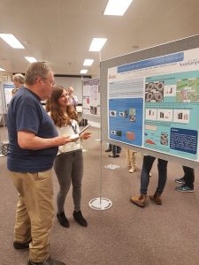 Professor Tom Fleming discussing science with Alic eGoring