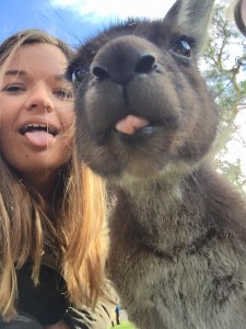 Kangaroo selfie!
