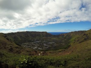 Volcano Rano Kau.