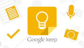 Screenshot of Google Keep.