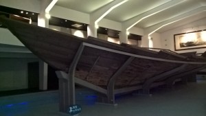 Song Dynasty ship, dating back to the 13 century. Discovered in Quanzhou harbour 1973.