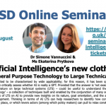 19/08/2020 – AI3SD Online Seminar Series: Artificial Intelligence’s new clothes? From General Purpose Technology to Large Technical System – Dr Simone Vannuccini & Ms Ekaterina Prytkova