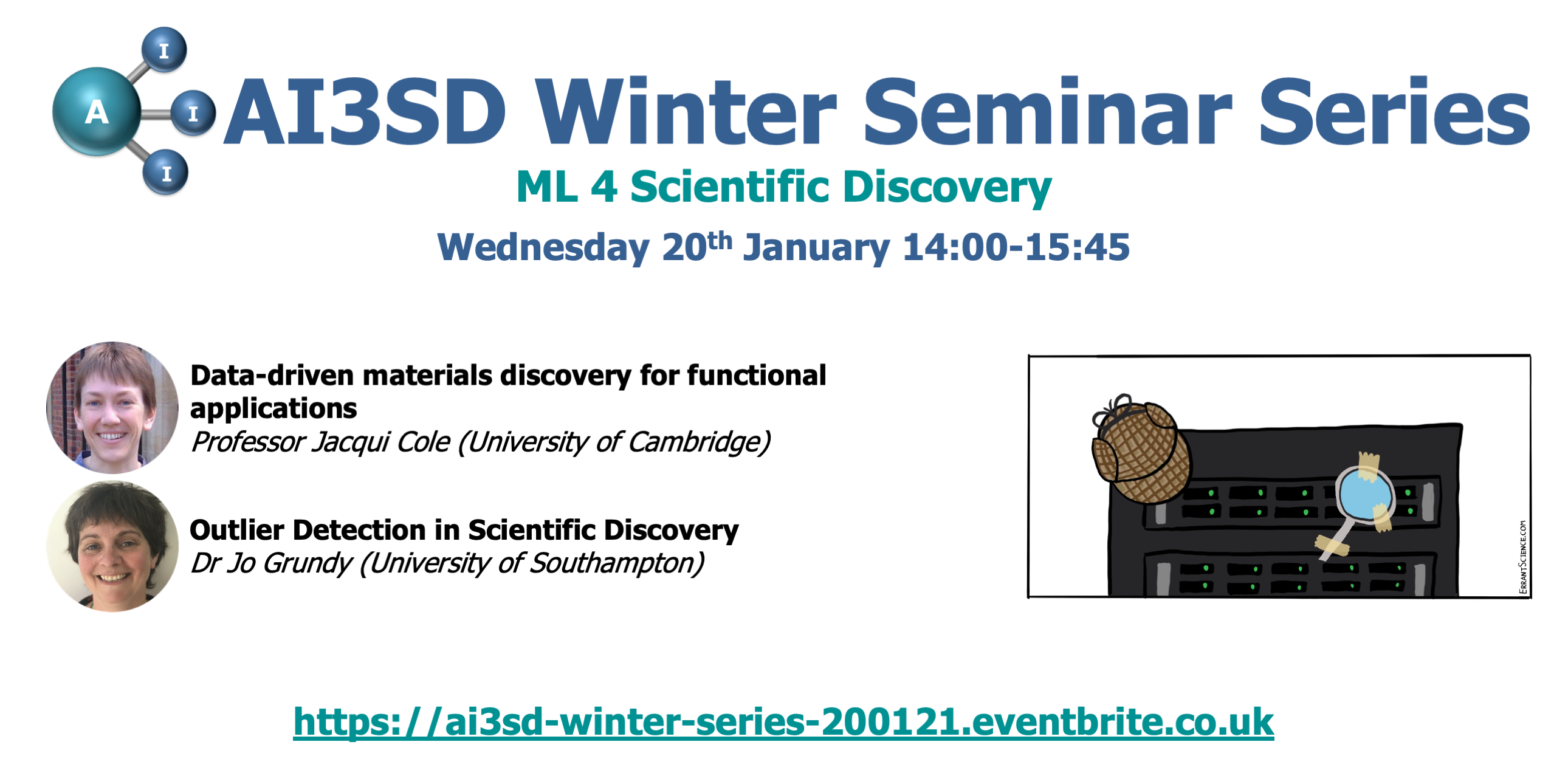 You are currently viewing 20/01/2021 – AI3SD Winter Seminar Series: ML 4 Scientific Discovery