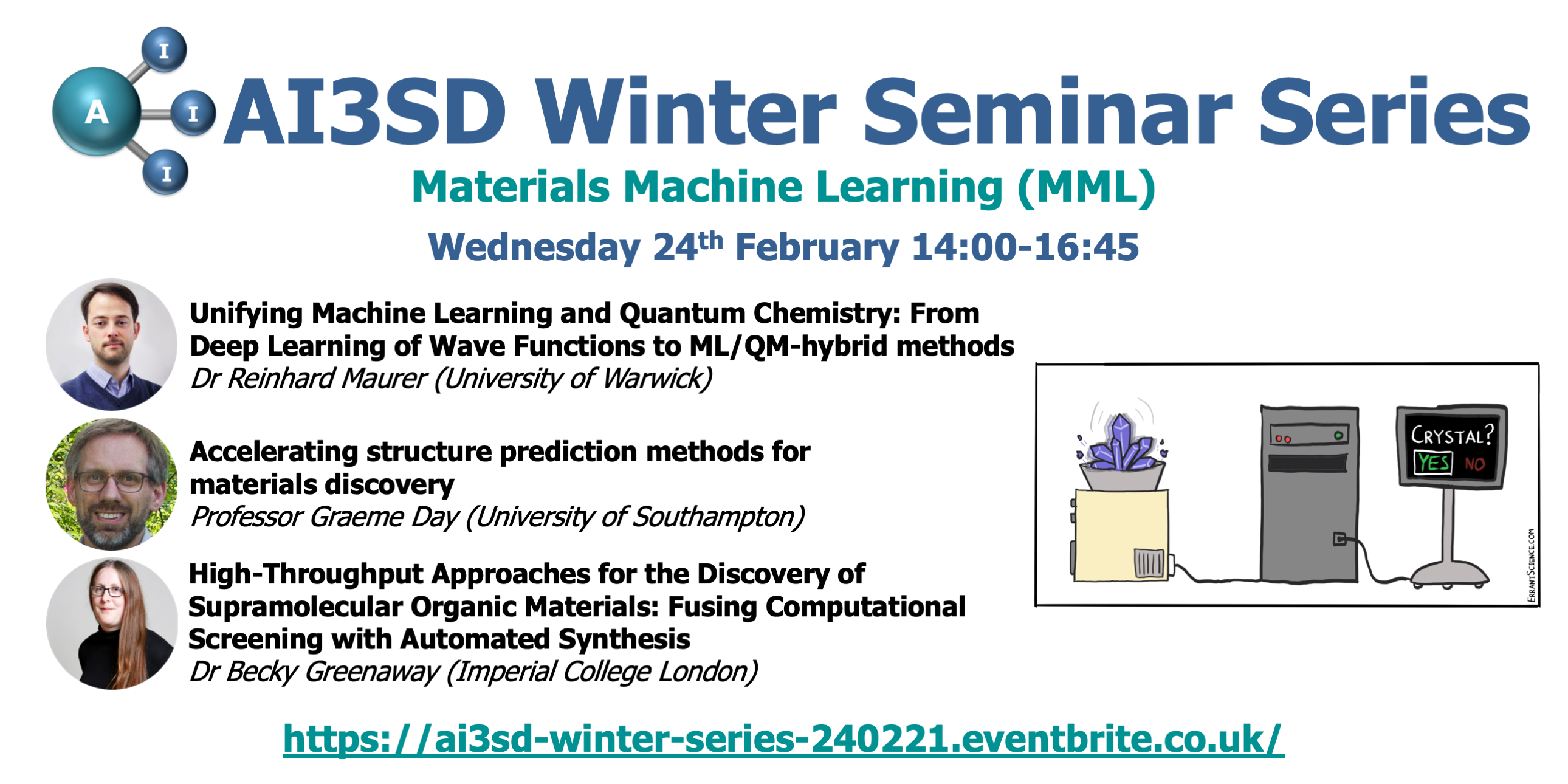 You are currently viewing 24/02/2021 – AI3SD Winter Seminar Series: Materials Machine Learning (MML)