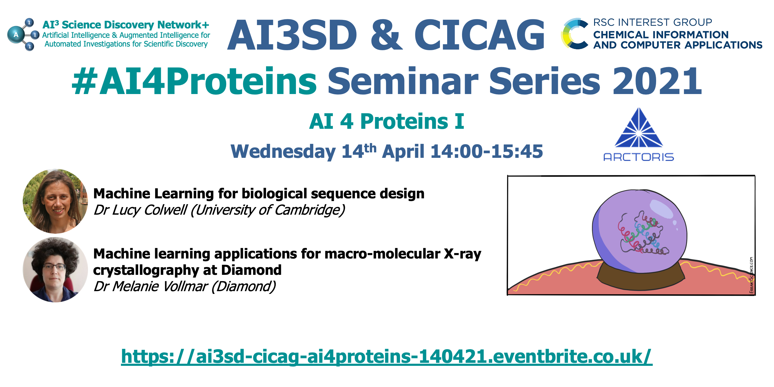 You are currently viewing 14/04/2021 – AI3SD Winter Seminar Series: AI 4 Proteins