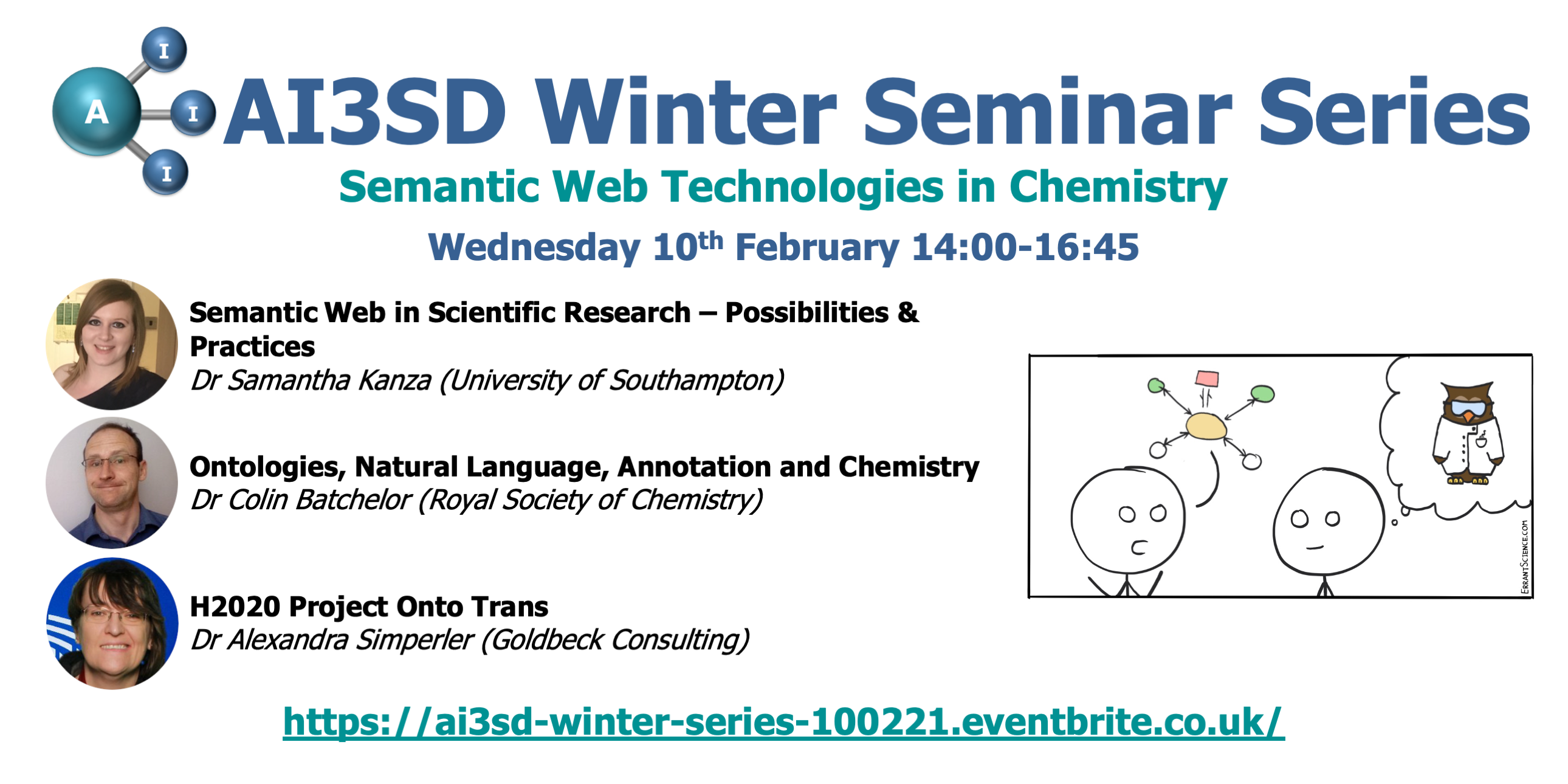 You are currently viewing 10/02/2021 – AI3SD Winter Seminar Series: Semantic Web Technologies in Chemistry