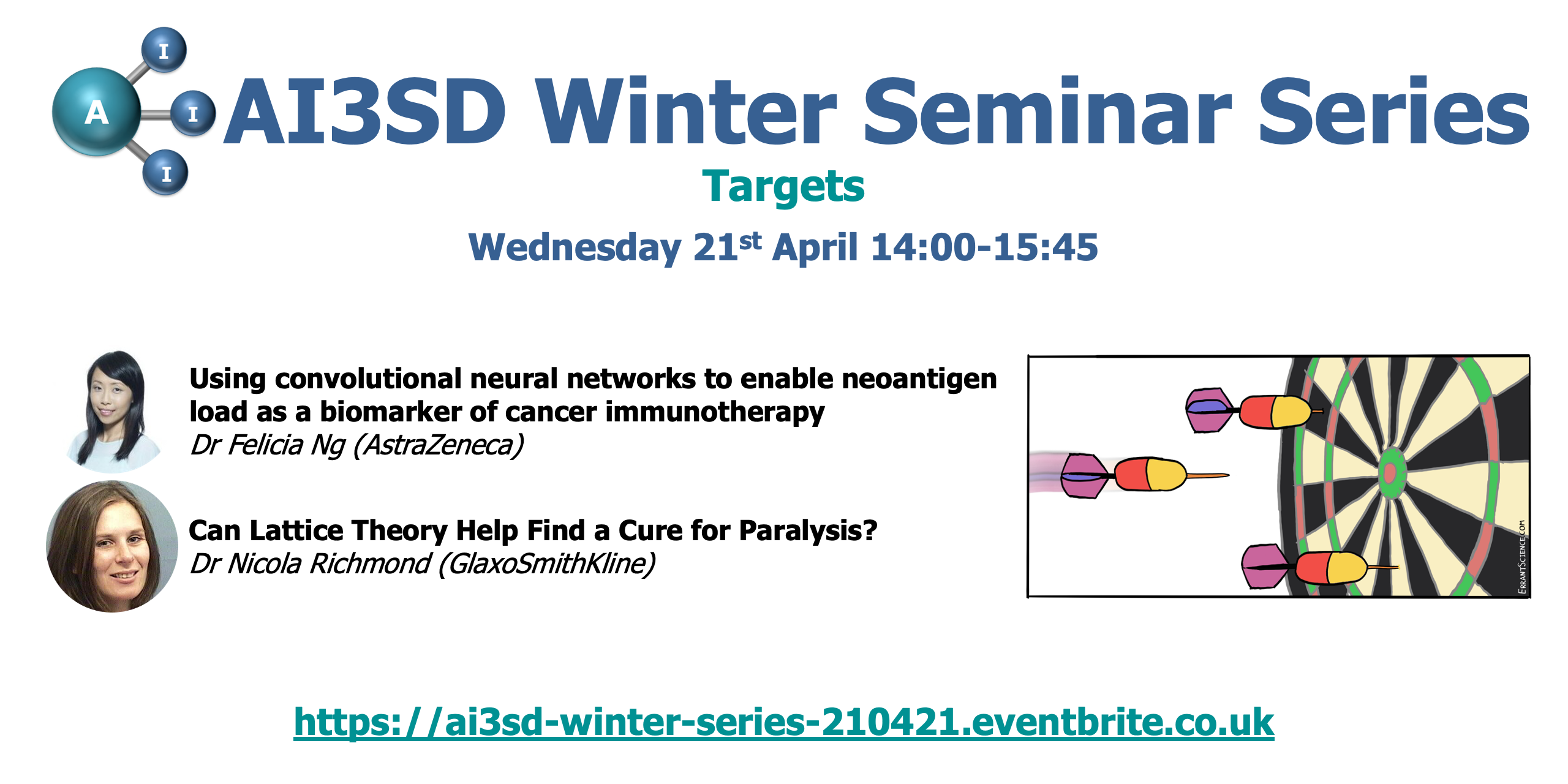 Read more about the article 21/04/2021 – AI3SD Winter Seminar Series: Targets