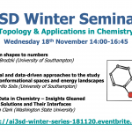 18/11/2020 – AI3SD Winter Seminar Series: Topology and Applications in Chemistry