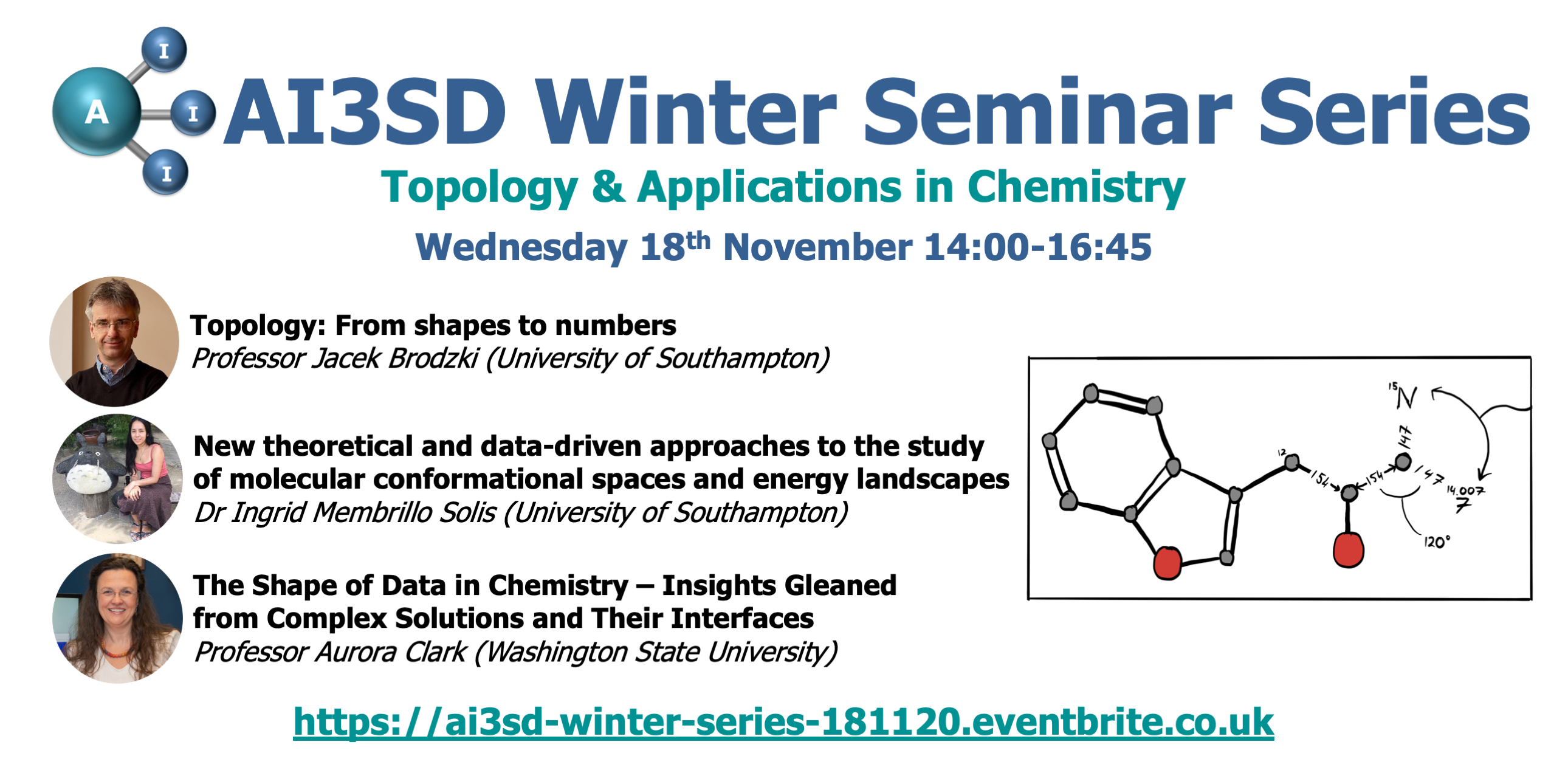 Read more about the article 18/11/2020 – AI3SD Winter Seminar Series: Topology and Applications in Chemistry