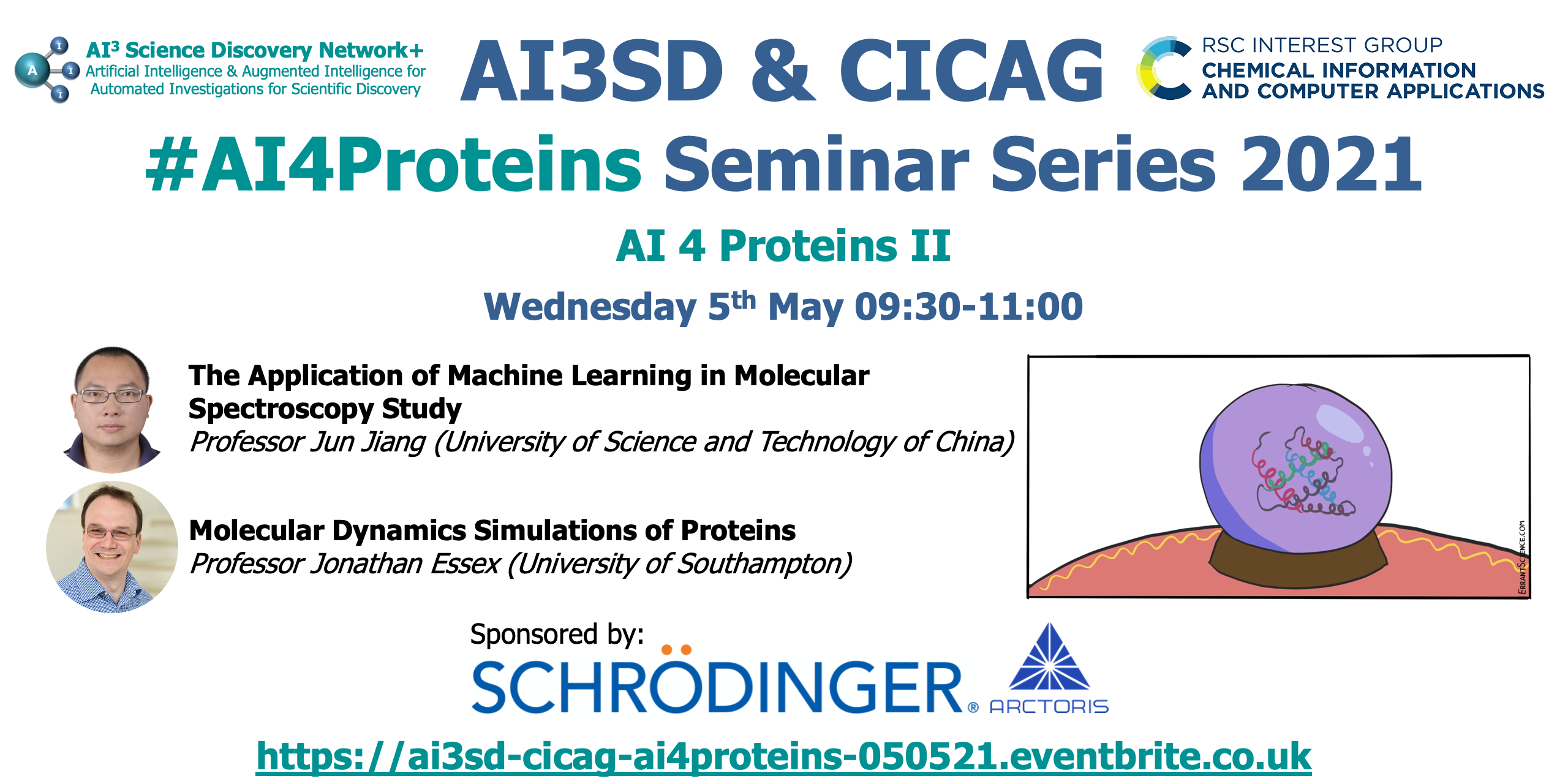 Read more about the article 05/05/2021 – AI3SD & RSC-CICAG AI 4 Proteins II