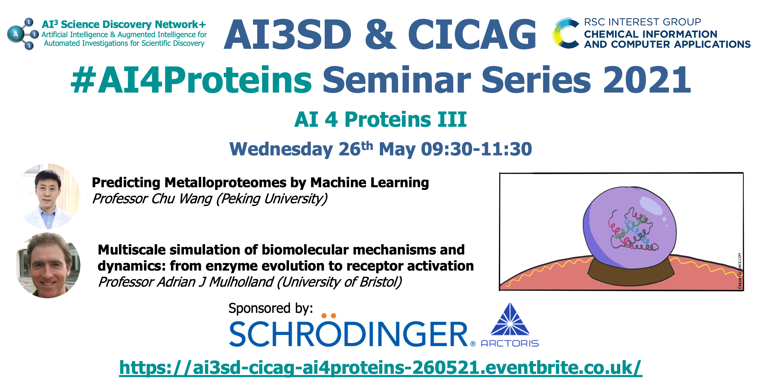 Read more about the article 26/05/2021 – AI3SD & RSC-CICAG AI 4 Proteins III