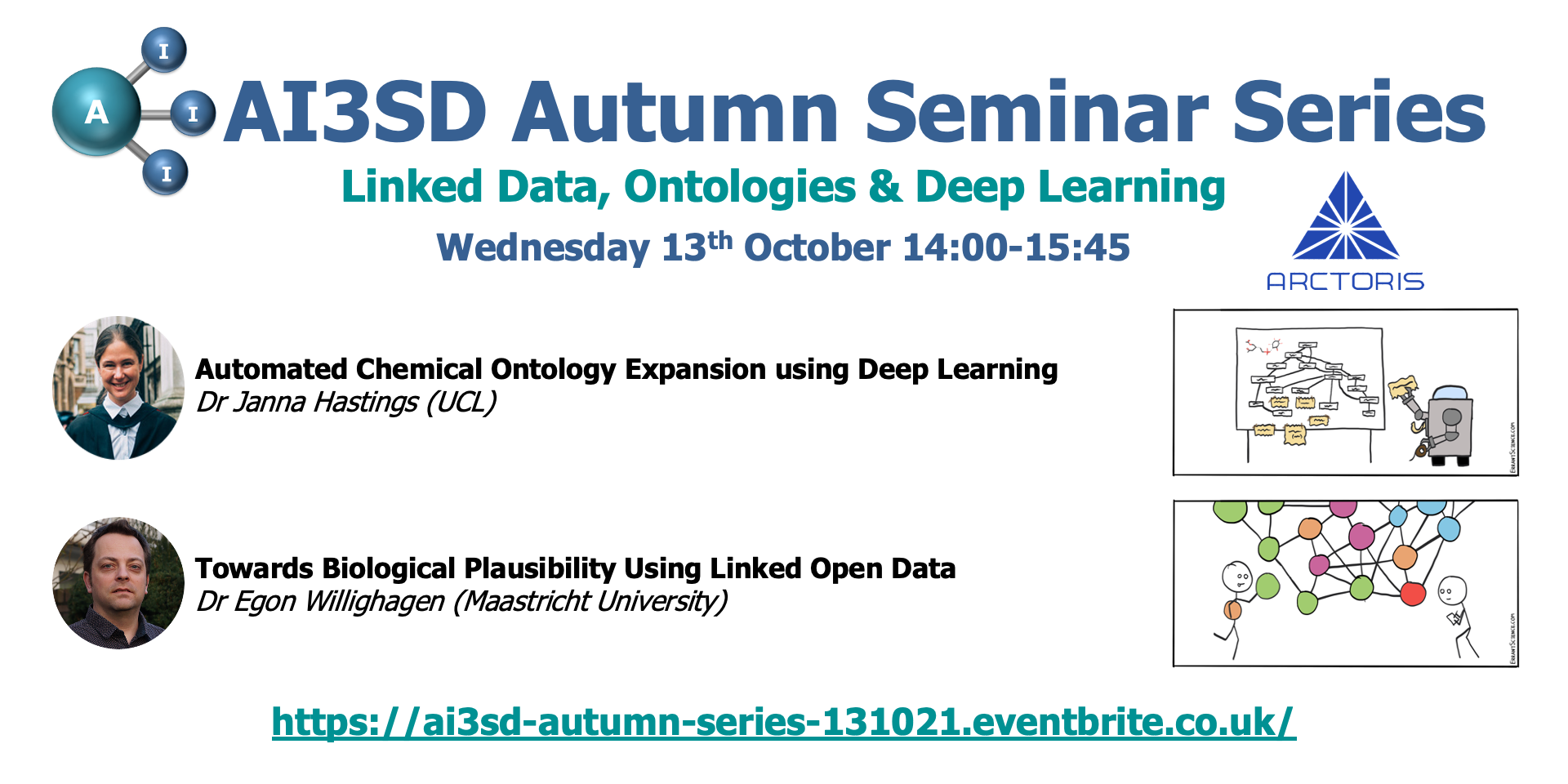 Read more about the article 13/10/2021 – AI3SD Autumn Seminar Series I: Linked Data, Ontologies & Deep Learning
