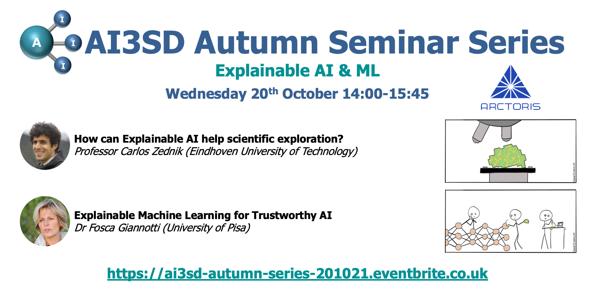 Read more about the article 20/10/2021 – AI3SD Autumn Seminar II: Explainable AI & ML