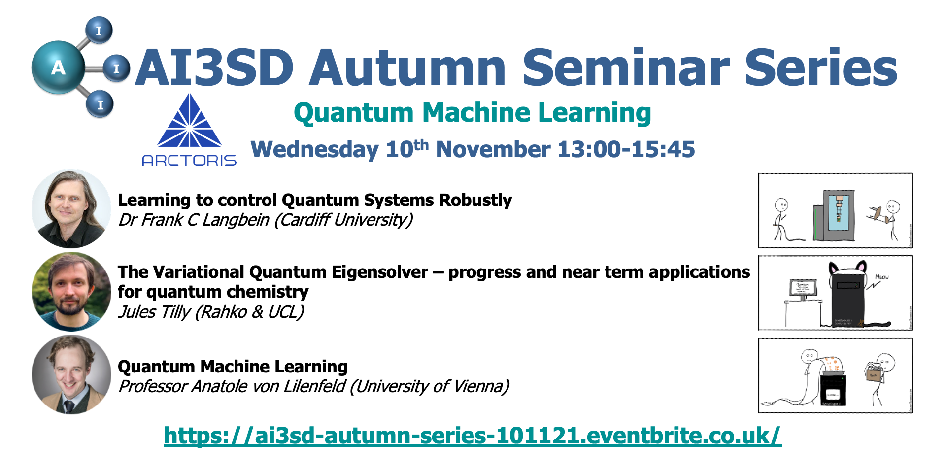 Read more about the article 10/11/2021 – AI3SD Autumn Seminar V: Quantum Machine Learning