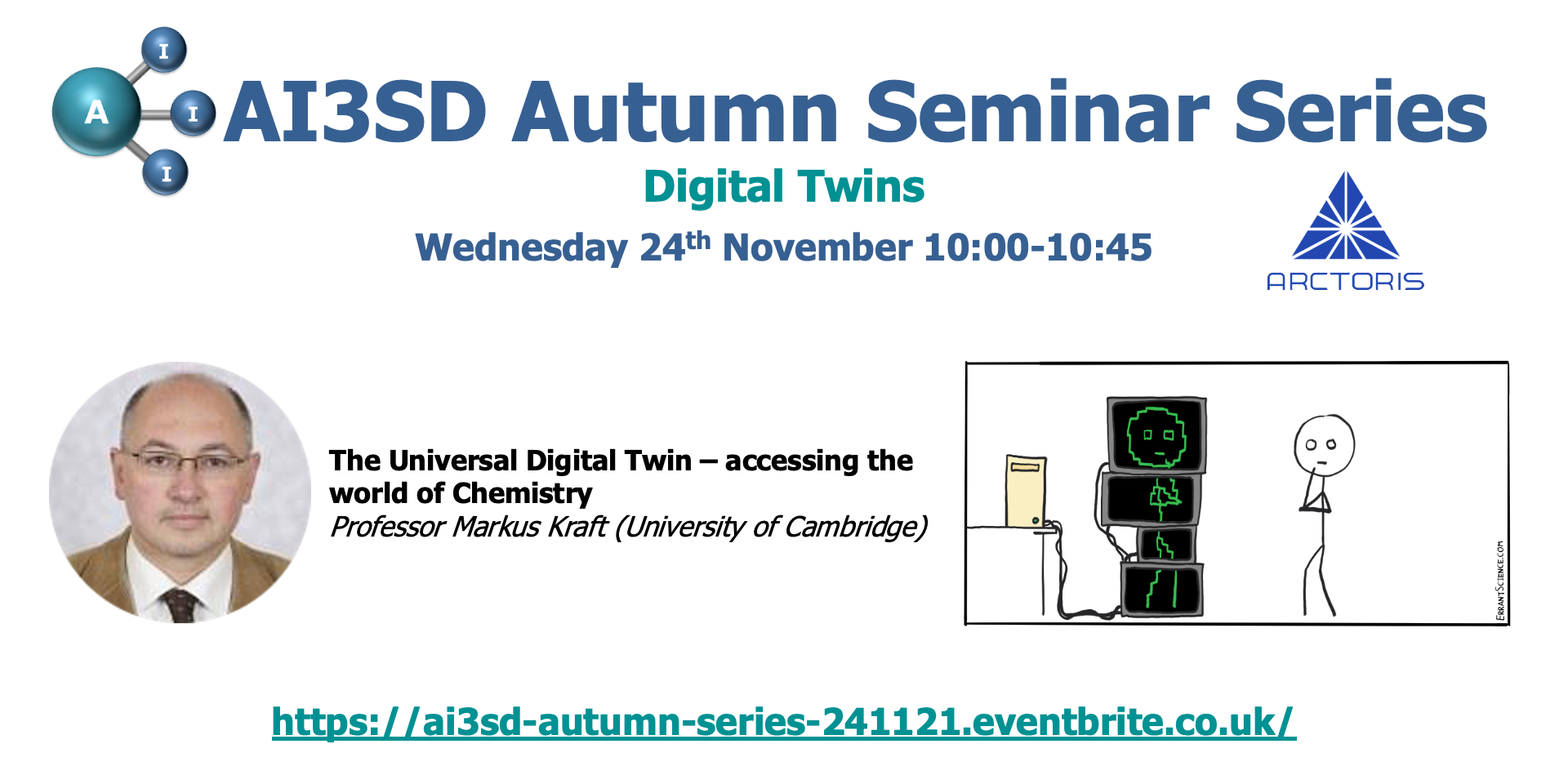 Read more about the article 24/11/2021 – AI3SD Autumn Seminar VII: Digital Twins