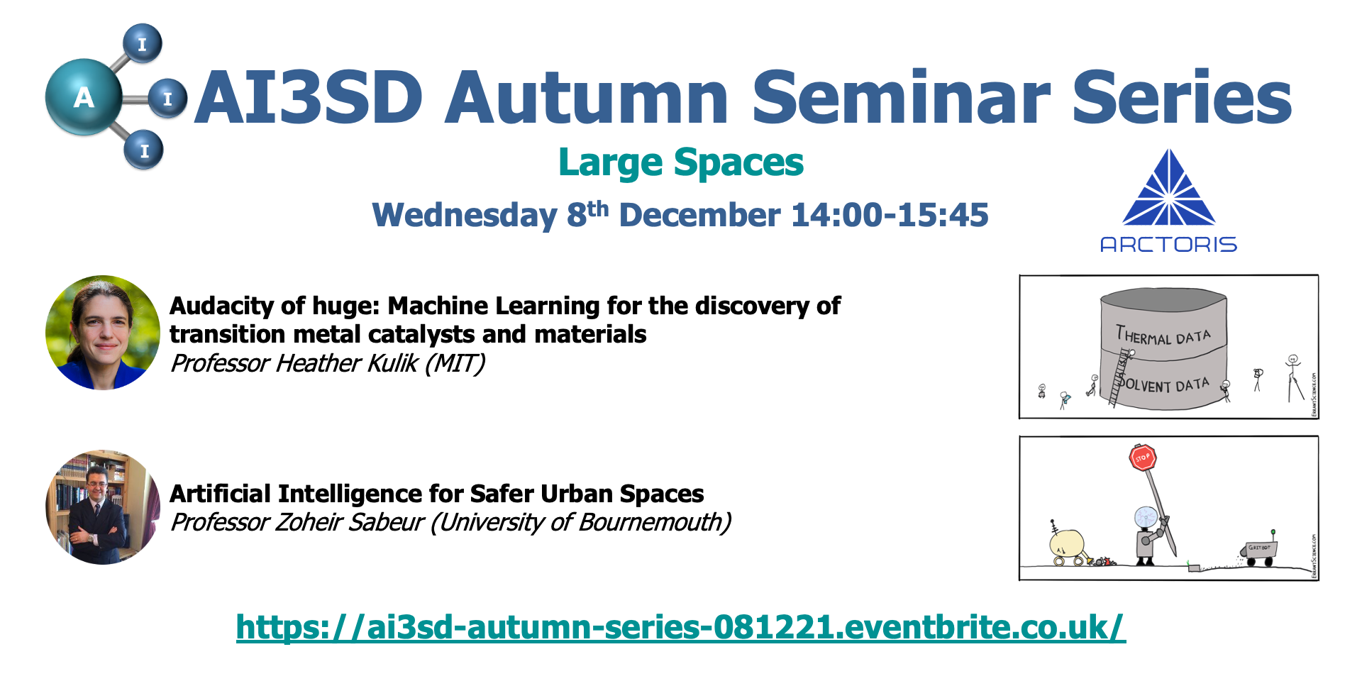 Read more about the article 08/12/2021 – AI3SD Autumn Seminar IX: Large Spaces
