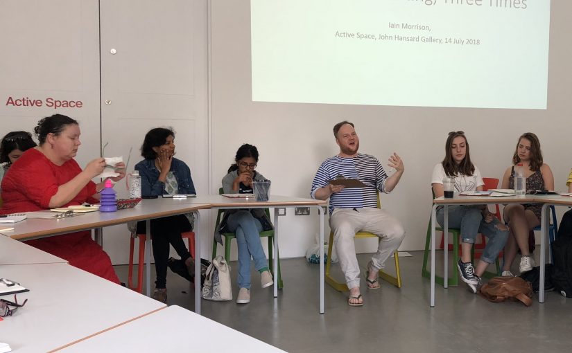 Self Portrait Writing – a workshop with writer Iain Morrison