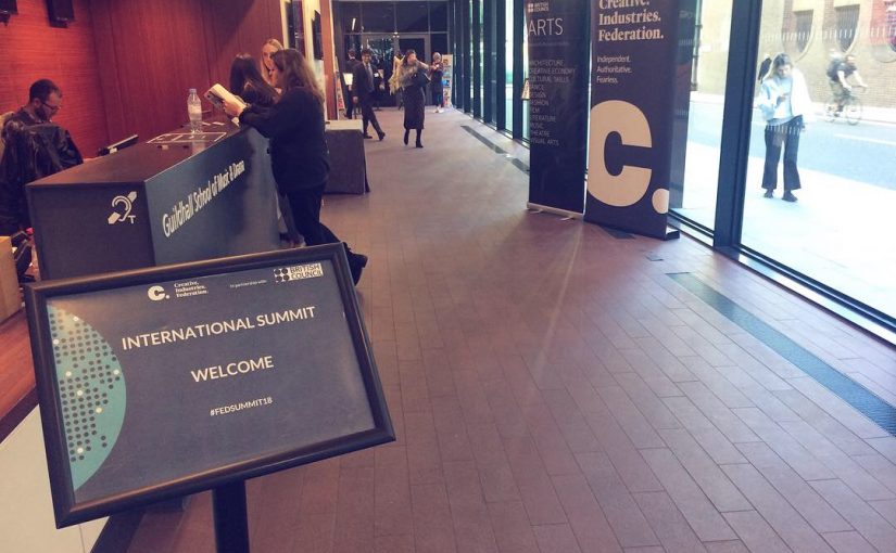 A Student’s Perspective from Creative Industries Federation’s International Summit 2018