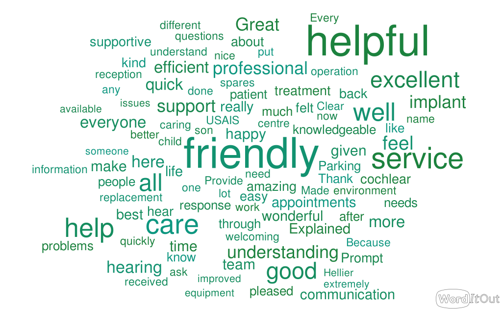 AIS Feedback word cloud