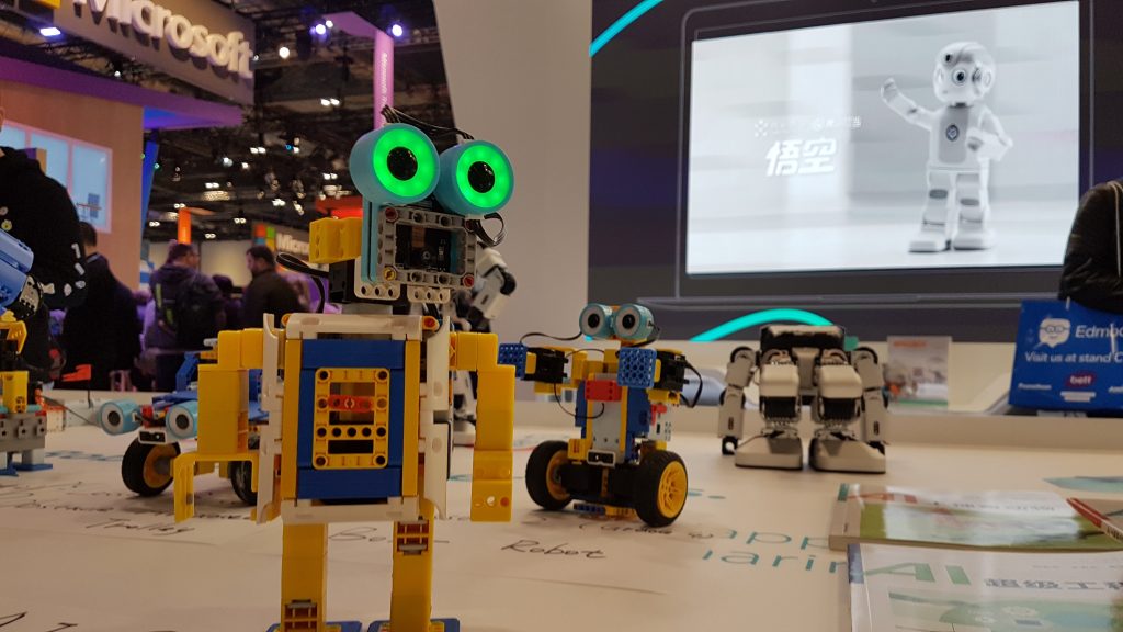 Several small robots.
