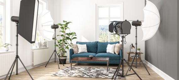 Filming set up at home.