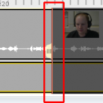 A red line is at the editing mark