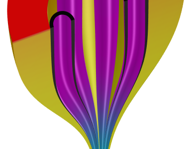 Virtual draw model for tubular anti-resonant hollow core fibres
