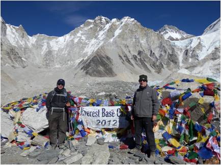 Hertfordshire Cohort Study member treks to Everest Base Camp