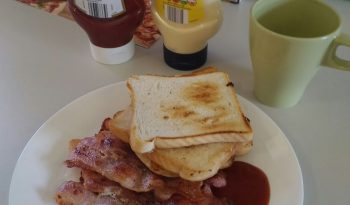Bacon and toast
