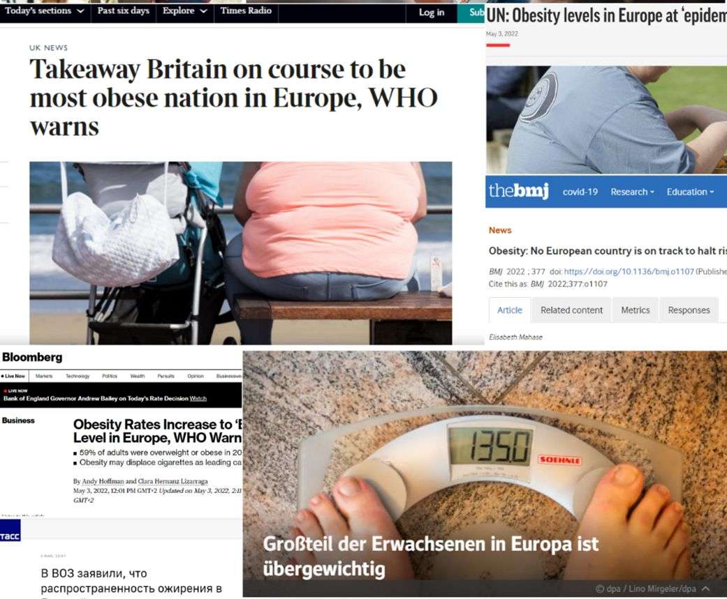 The WHO European Obesity Report 2022
