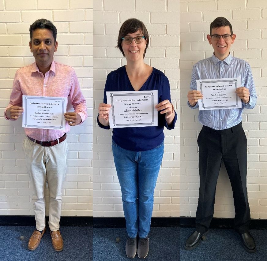 MRC LEC researchers recognised for their outstanding presentations during the Faculty of Medicine Research Conference 2023